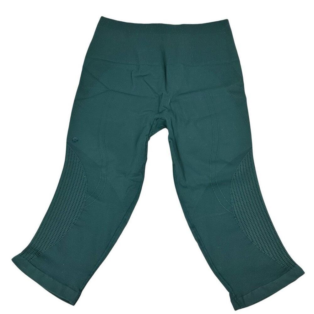 Lululemon Flow & Go Crop Pants size 10 Green